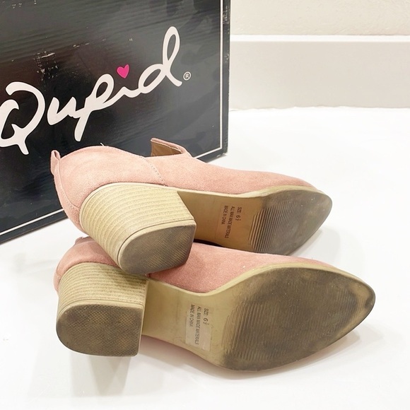 Qupid mauve suede ankle booties - Picture 8 of 8
